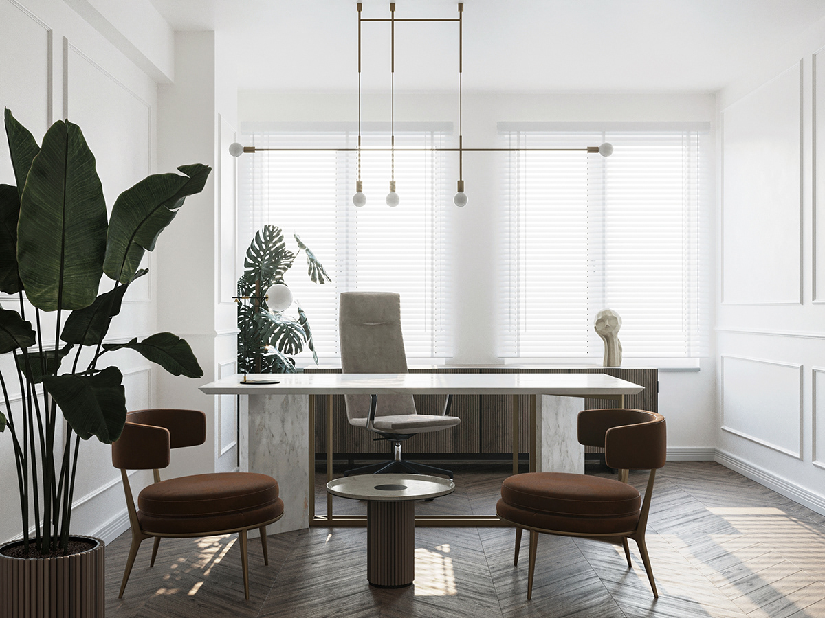 Professional office workspace